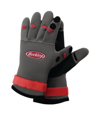 Berkley Berkley Neoprene Fishing Gloves Clam Grey