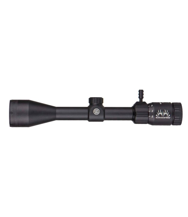 Sig Sauer Sig Sauer Buckmasters Rifle Scope, 3‑12x44MM BDC, Matte Black, 1"