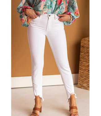 Kancan High Rise Ankle Skinny Jeans White