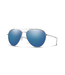 Smith Optics LAYBACK Silver/PC + ChromaPop Polarized Blue Mirrored Sunglasses