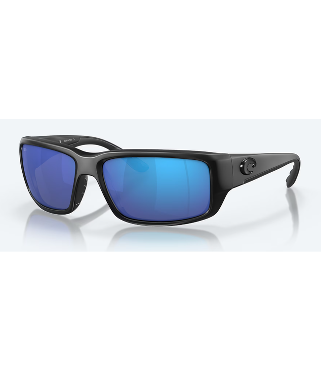 Costa DelMar Sunglasses FANTAIL 01 Blackout w/Blue Lenses 580G Mens