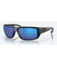 Costa DelMar Sunglasses FANTAIL 01 Blackout w/Blue Lenses 580G Mens