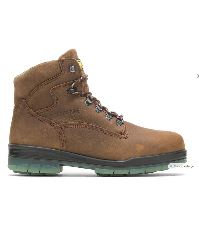 WOLVERINE MEN'S I-90 DURASHOCKS WATERPROOF INSULATED STEEL TOE 6" WORK BOOT