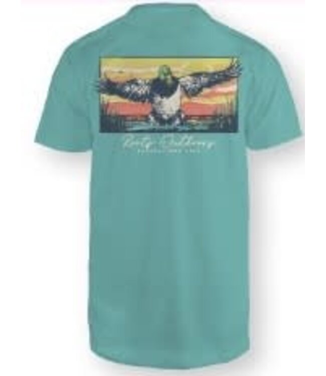 Soaring in Sunset Short Sleeve T-Shirt Seafoam Green