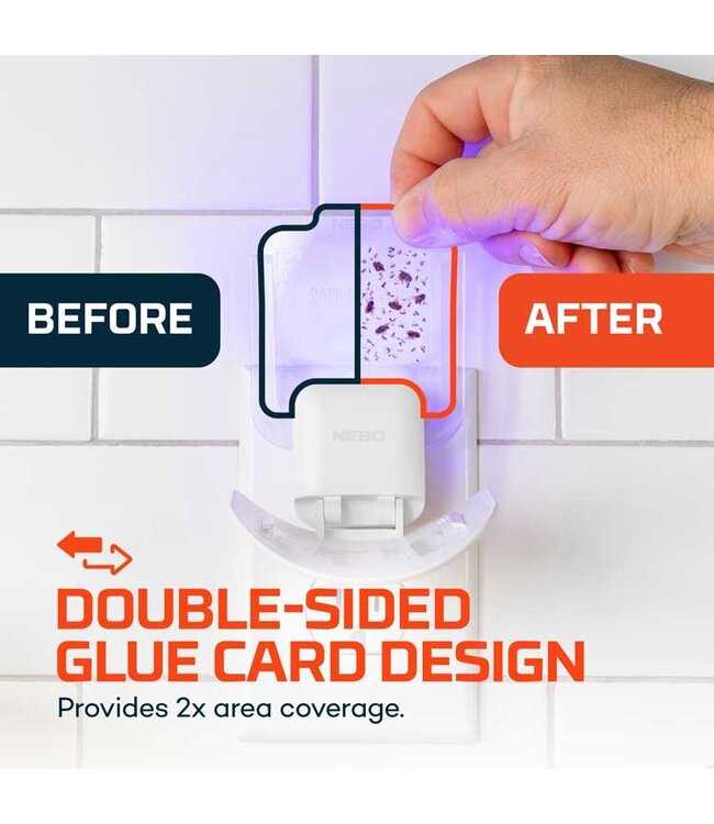 NEBO Insect Trap Glue Card Refill 6 pack