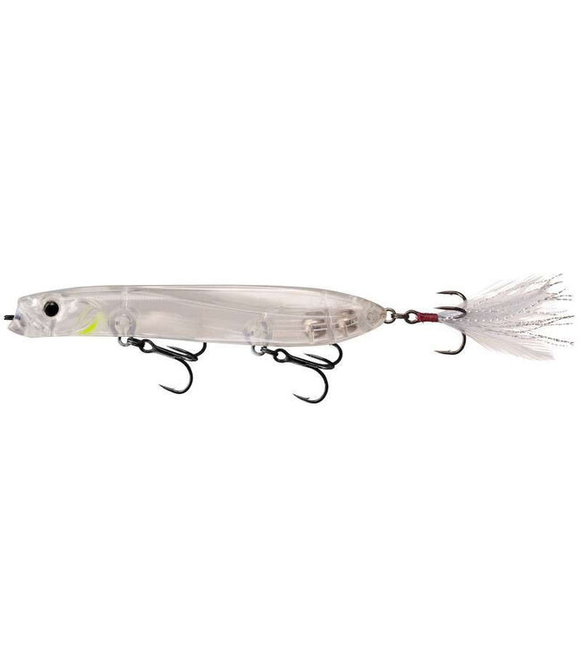 13 Fishing Power Slide - Pencil Popper Top Water Bait - 4.8" - 7/8oz - Translucent Shad