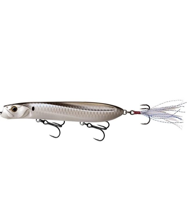 13 Fishing Power Slide - Pencil Popper Top Water Bait - 4.8" - 7/8oz - Black Back Shad
