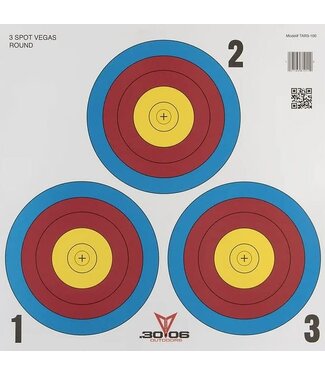 .30-06 3 Spot Vegas Paper Target 17" X 17"