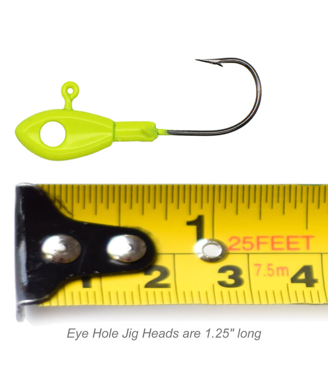 Leland Lure Crappie Magnet Eye Hole Round Jighead