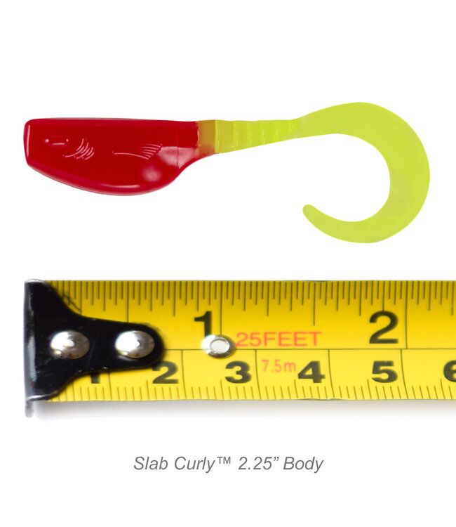 Crappie Magnet Slab Curly 12pc Pack Plastic