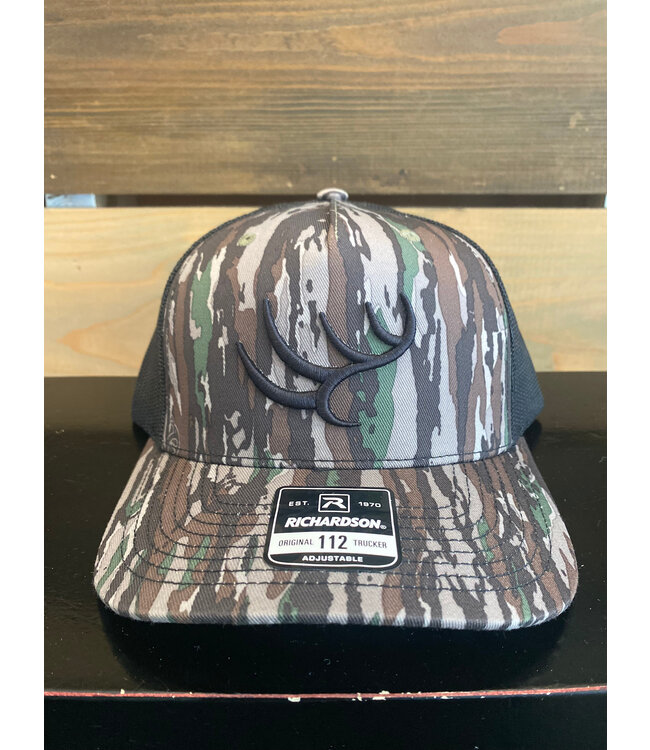 Hunt To Harvest Hunt to Harvest Signature Mossy Oak Bottomland Antler Hat (Richardson 112)