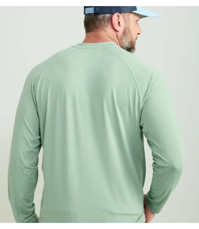 A1A LS Crew Fog Green