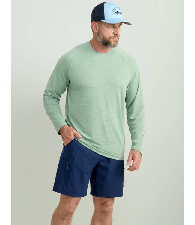 A1A LS Crew Fog Green