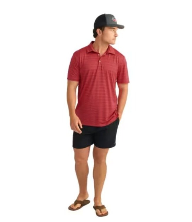 Pursuit Novelty Stripe Polo Shirt Channel Marker