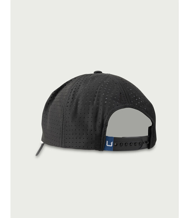 Huk Fish Patch Rope Trucker Hat Black