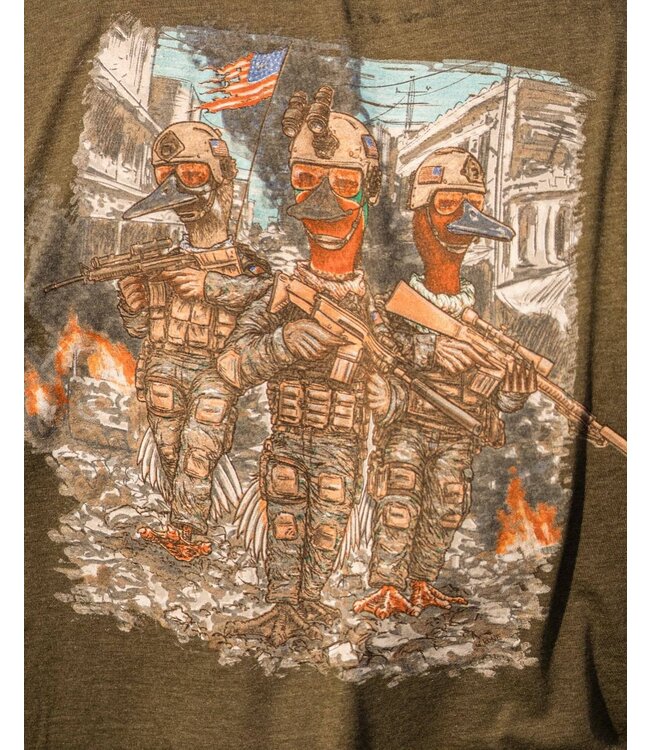 Combat Waterfowl Teal Team Six Tee