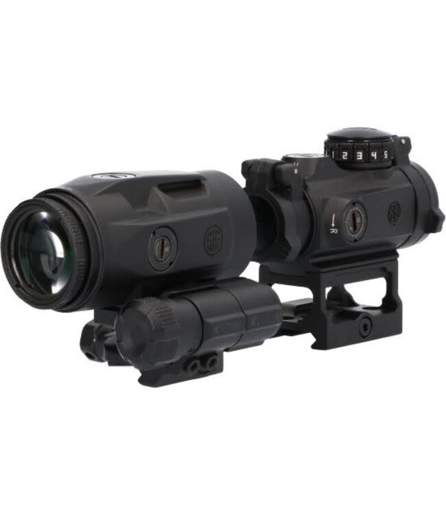 Sig Sauer Romeo MSR Gen II w/Juliet3 Micro Combo Kit Black 1x/3x 20mm/22mm 2 MOA Red Dot Juliet 3 Micro Magnifier