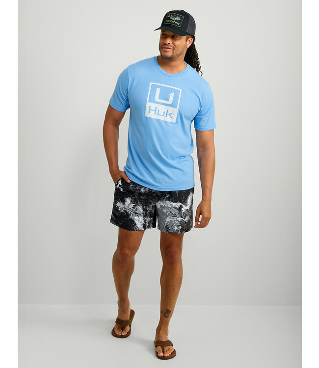 Stacked Logo Tee Marolina Blue