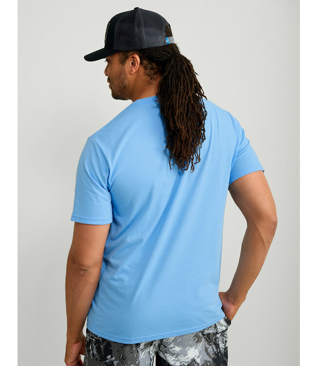 Stacked Logo Tee Marolina Blue