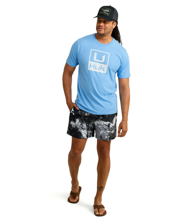 Stacked Logo Tee Marolina Blue