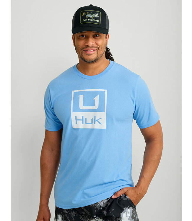 Stacked Logo Tee Marolina Blue