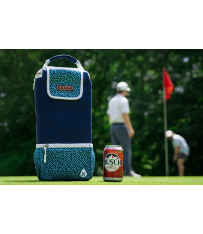 Kanga Coolers Woody Hideaway + FrostBar Bundle (green/woodgrain)