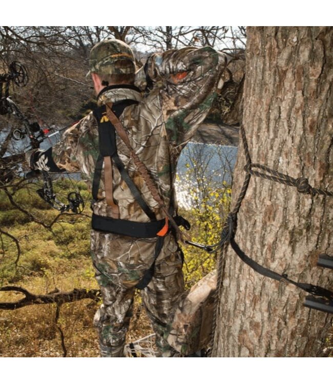 Muddy Safeguard Treestand Safety Harness, Black, Youth