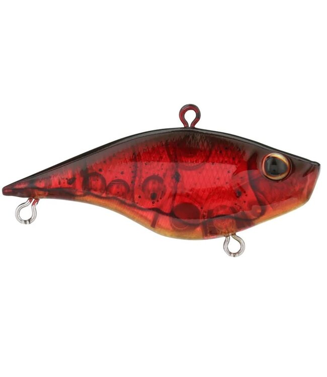 Berkley Warpig 1/4oz, 2 3/8"  Ghost Red Craw Rattle