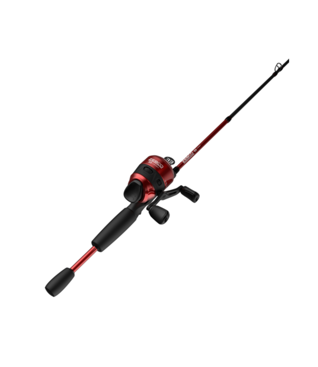 Zebco 33 Custom Z 602M Spin Cast Combo 10# - Red