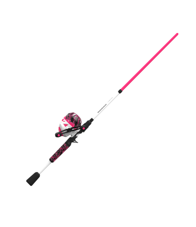 Zebco Roam Pink 6'0" 2pc Medium Spincast Combo