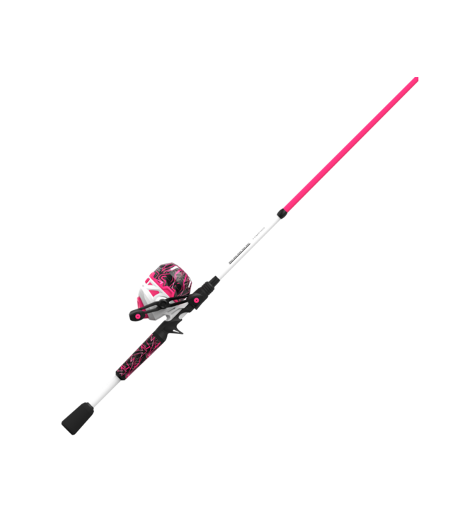 Zebco Roam Pink 6'0" 2pc Medium Spincast Combo