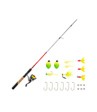 Ready Tackle Crappie 10sz 6'6" 2pc Ultra Light Spinning Combo with Mr. Crappie Tackle