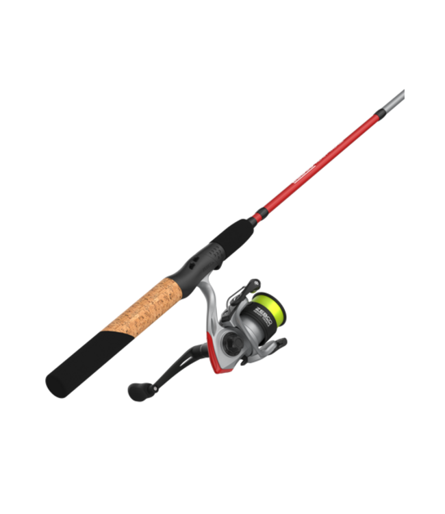 Zebco Ready Tackle Crappie 10sz 6'6" 2pc Ultra Light Spinning Combo with Mr. Crappie Tackle