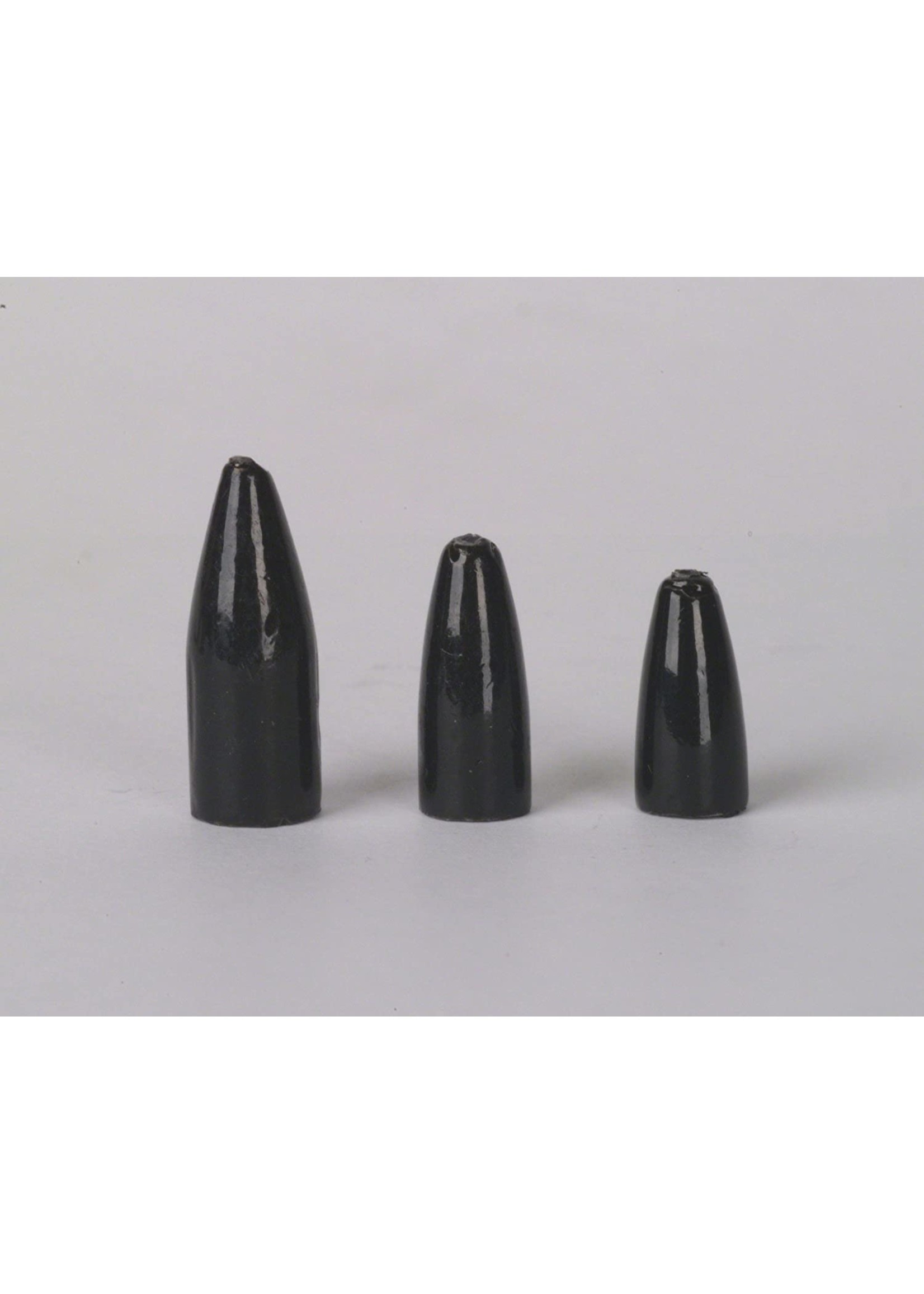 Bullet Weights Bullet Weight Fishing Sinkers - Worm Black 5/16