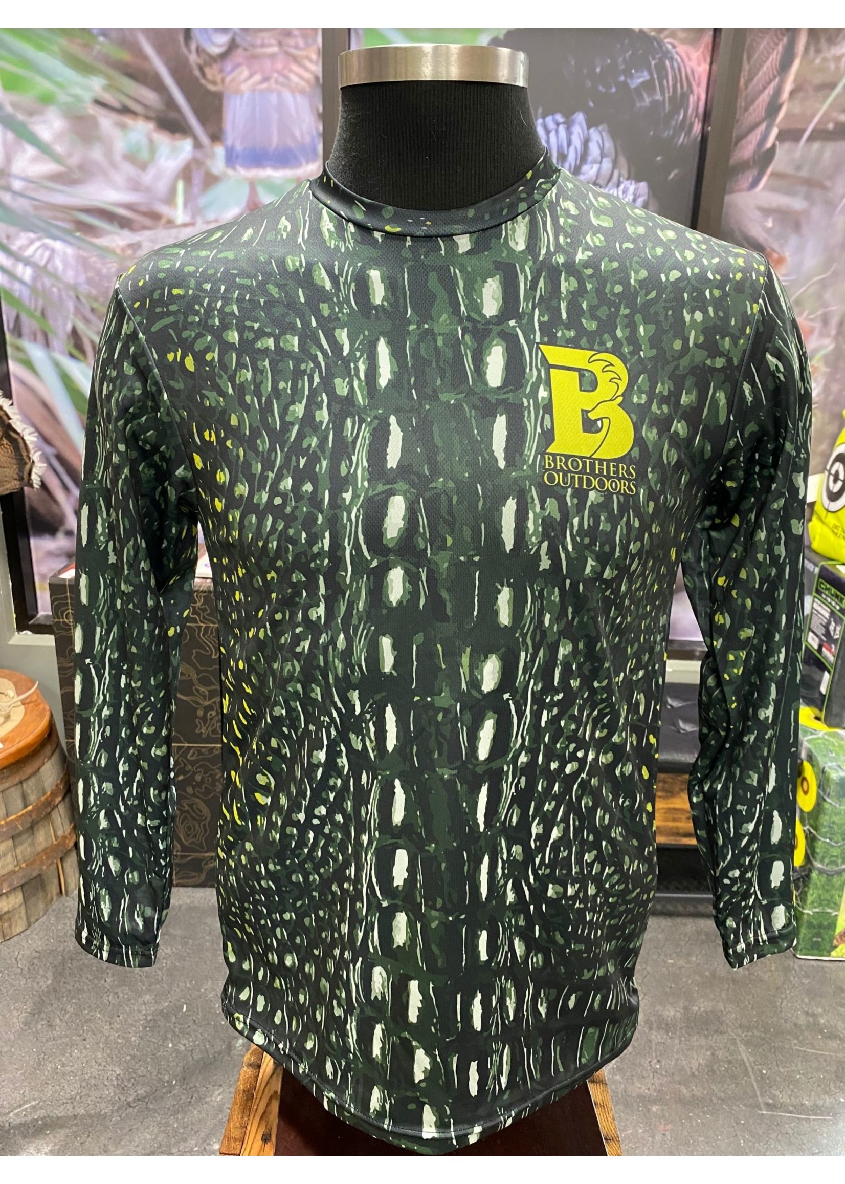 Brothers Outdoors Alligator Skin Performance Shirt - Medium