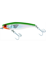 MirrOlure MirrOmullet Surface Walker, 3", 3/8 oz,  Green Back/White Belly/Silver