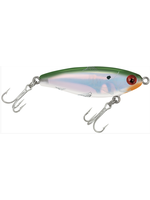 MirrOlure MirrOdine Suspending Twitchbait, 2 5/8", 3/8 oz, Green Back/White Belly/Silver