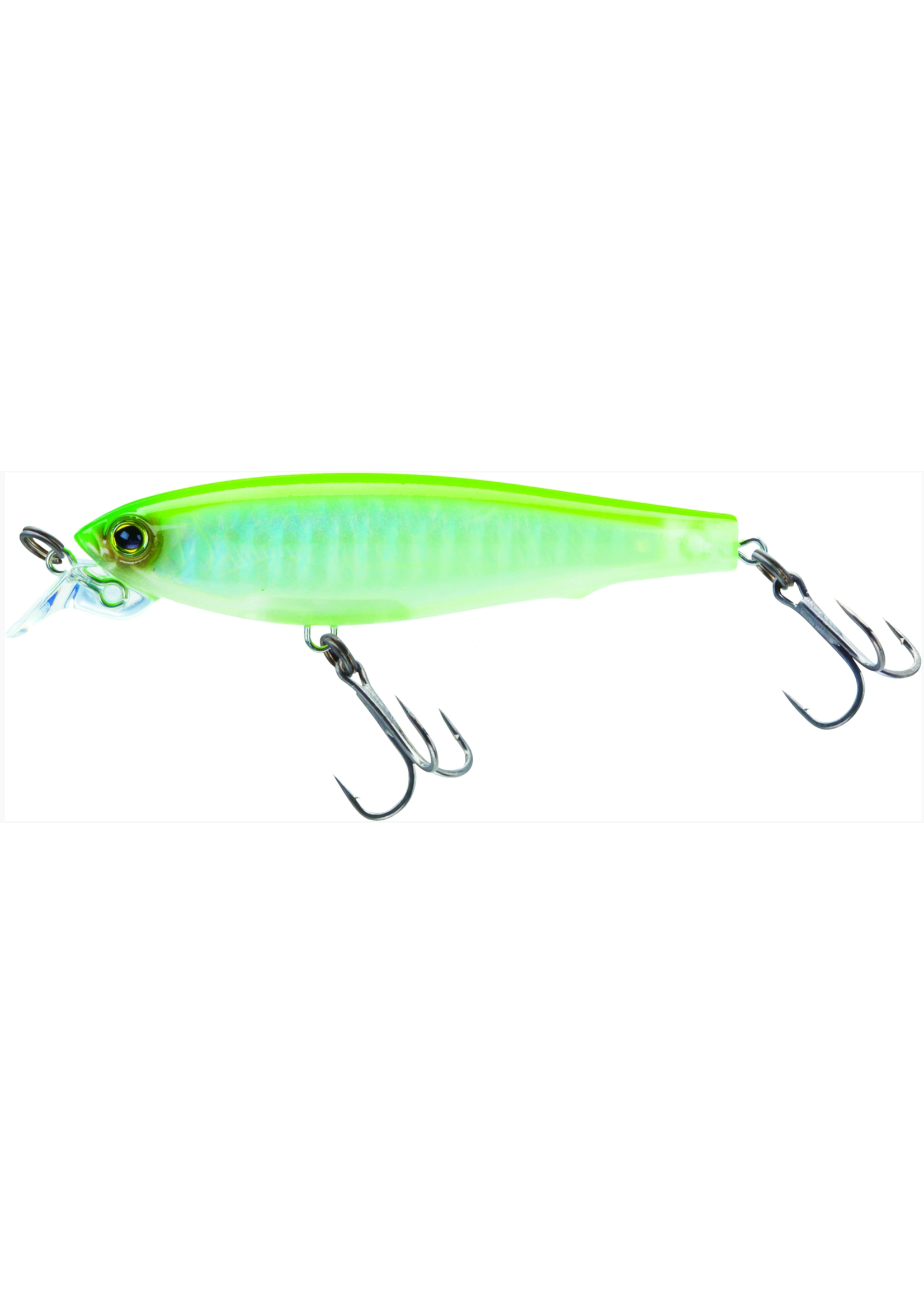 Yo-Zuri 3DS Minnow Jerkbait, 2 3/4", 1/4 oz, Luminescent Aurora Chartreuse, Suspending