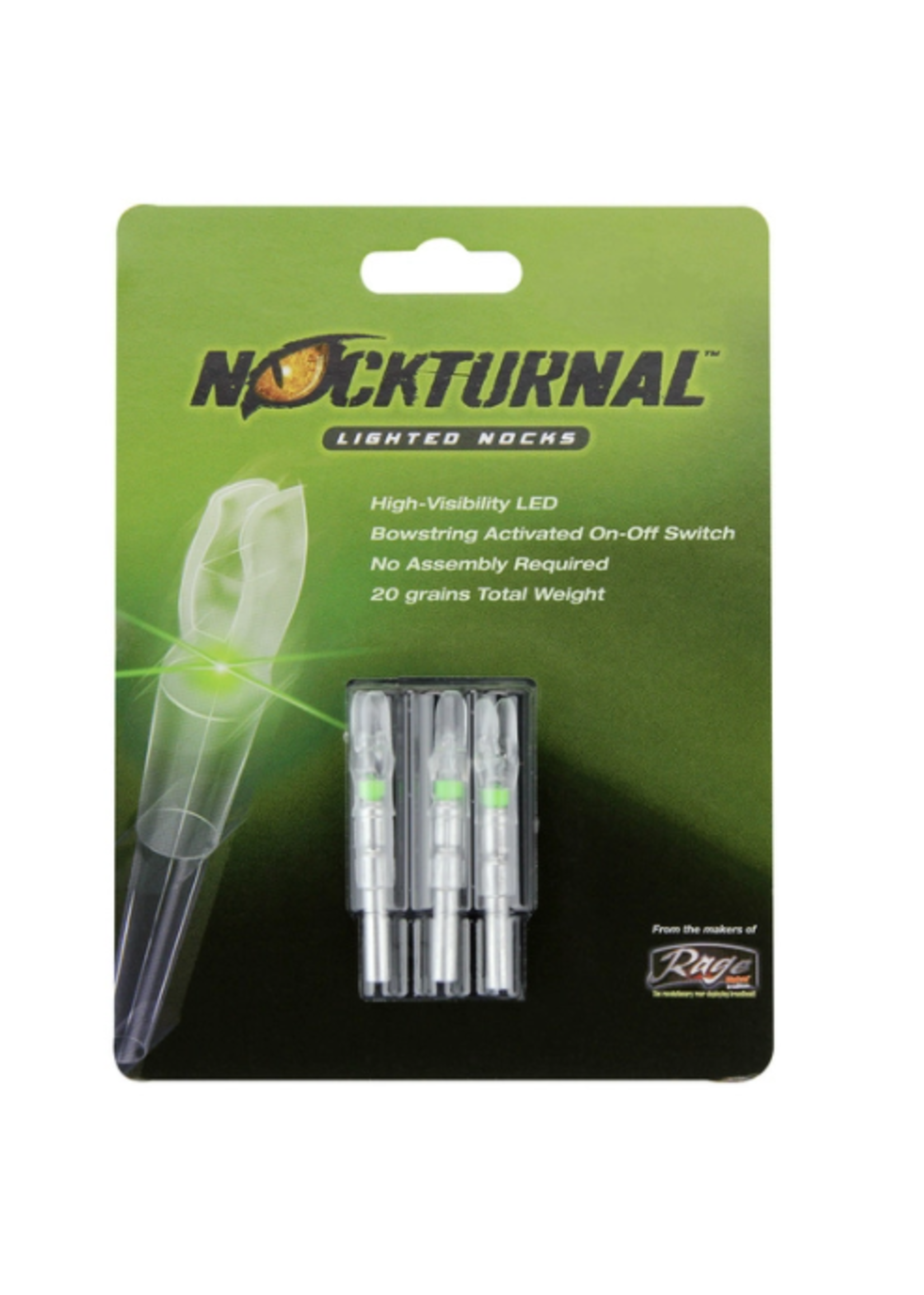 Nockturnal Lighted Nocks - X Green