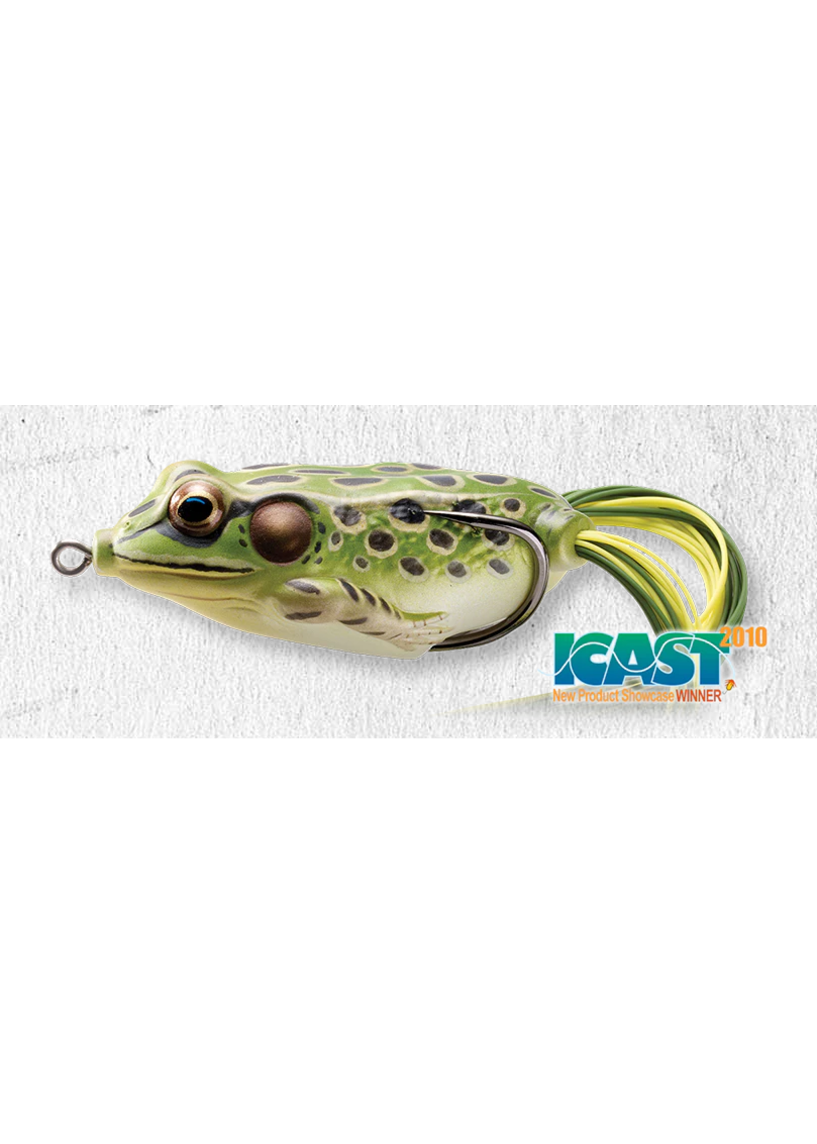 Live Target Hollow Body Frog - 2.25" Green/Yellow