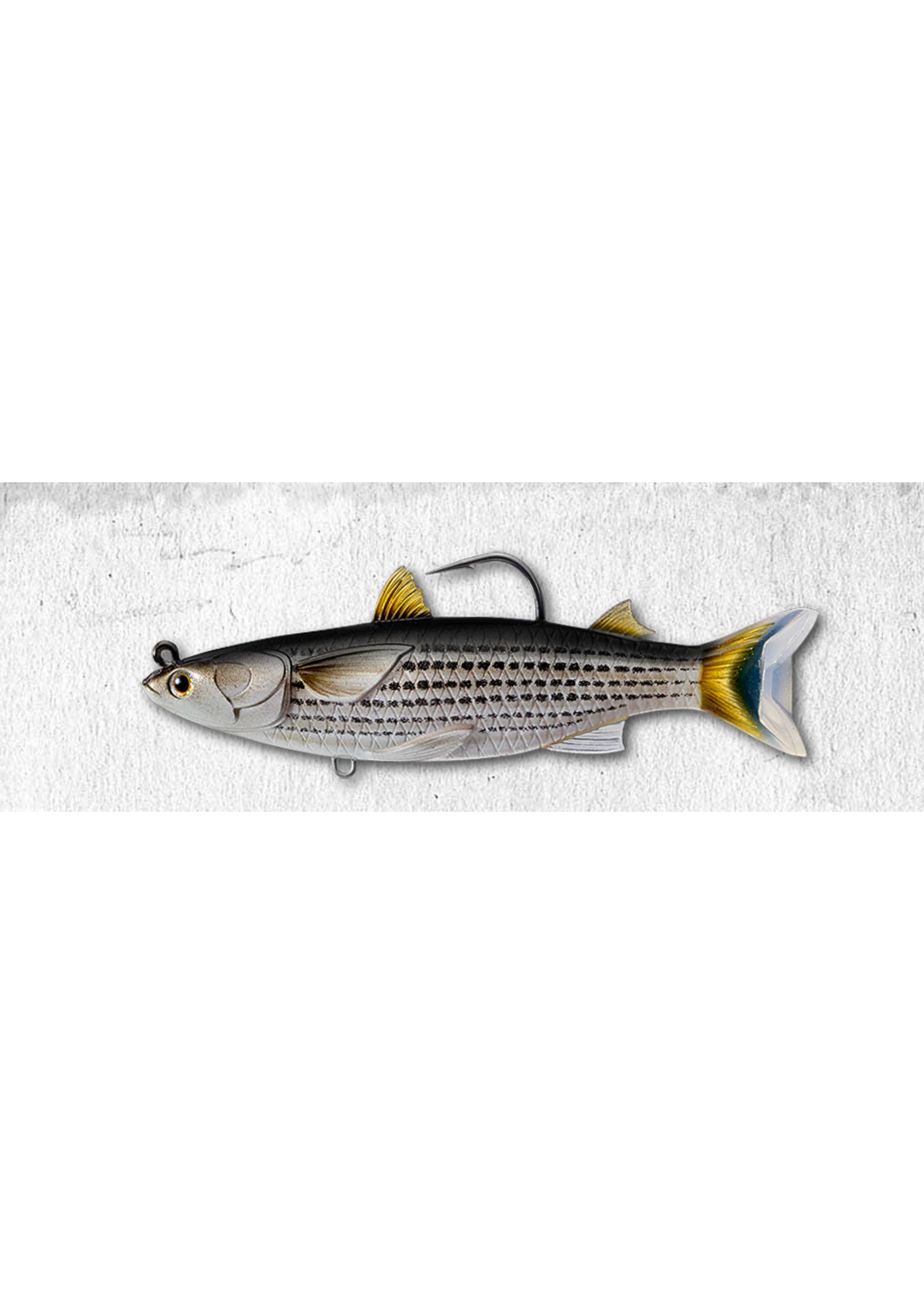 Mullet Swimbait - 4.5 Silver / Black - Brothers Outdoors LLC