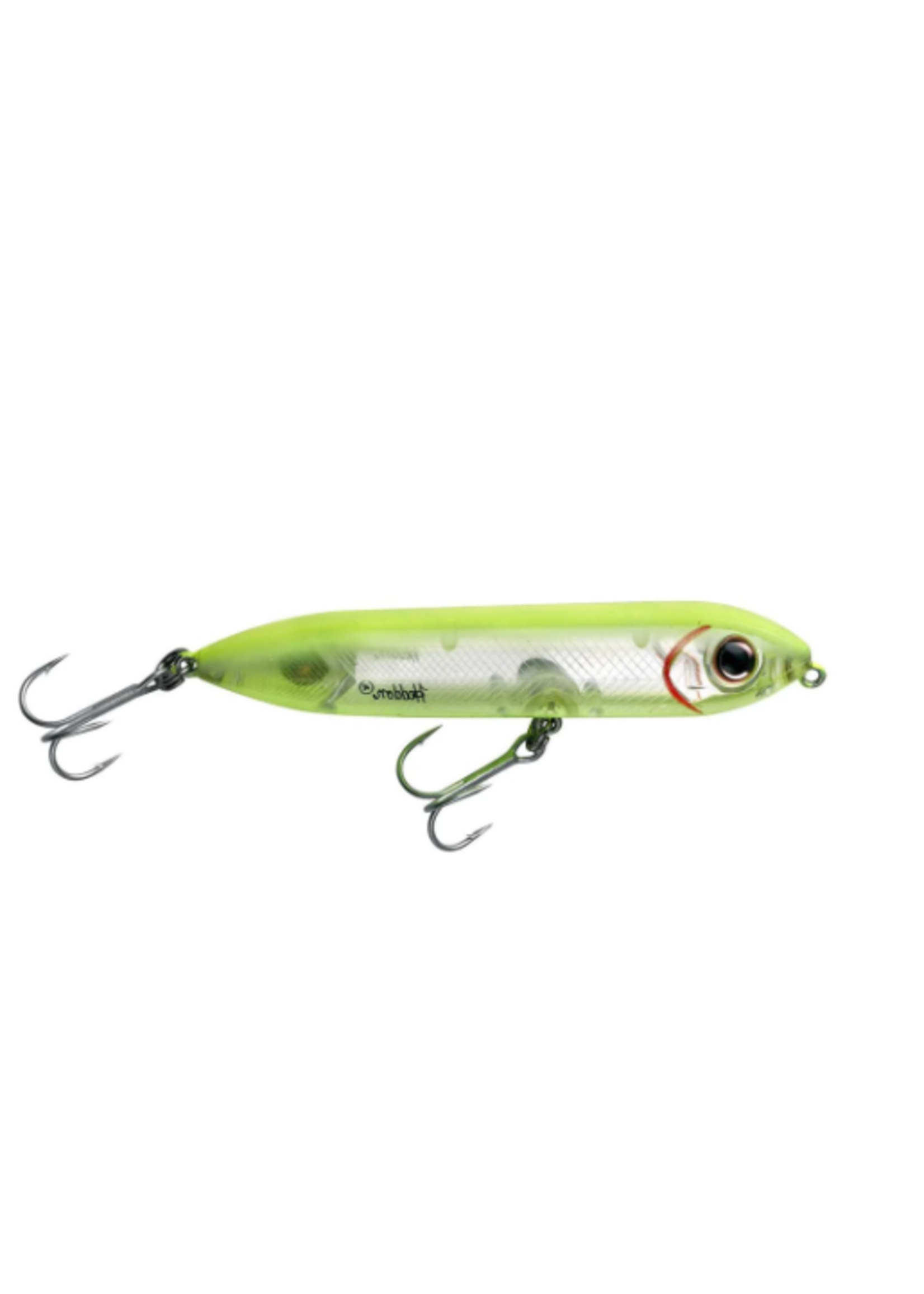 Super Spook Jr 3.5 - Chartreuse Silver Insert - Brothers Outdoors LLC