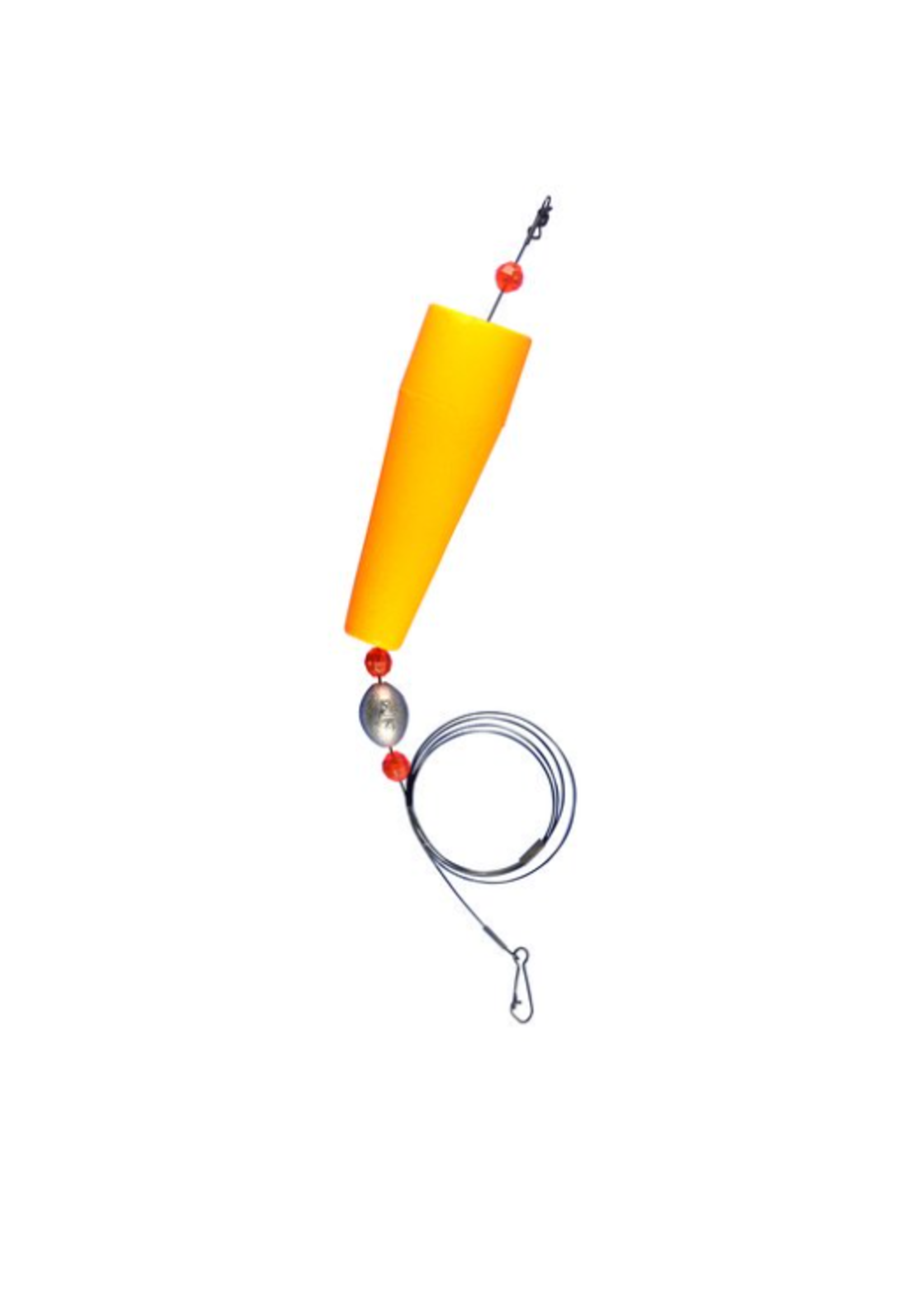 Weighted Popping Cork Orange 4 With 33 Wire Leader - Brothers Outdoors LLC