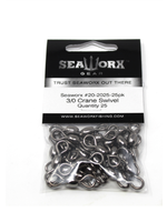 SeaWorx Fishing 3/0 Crane Swivel 220lb - 25ct