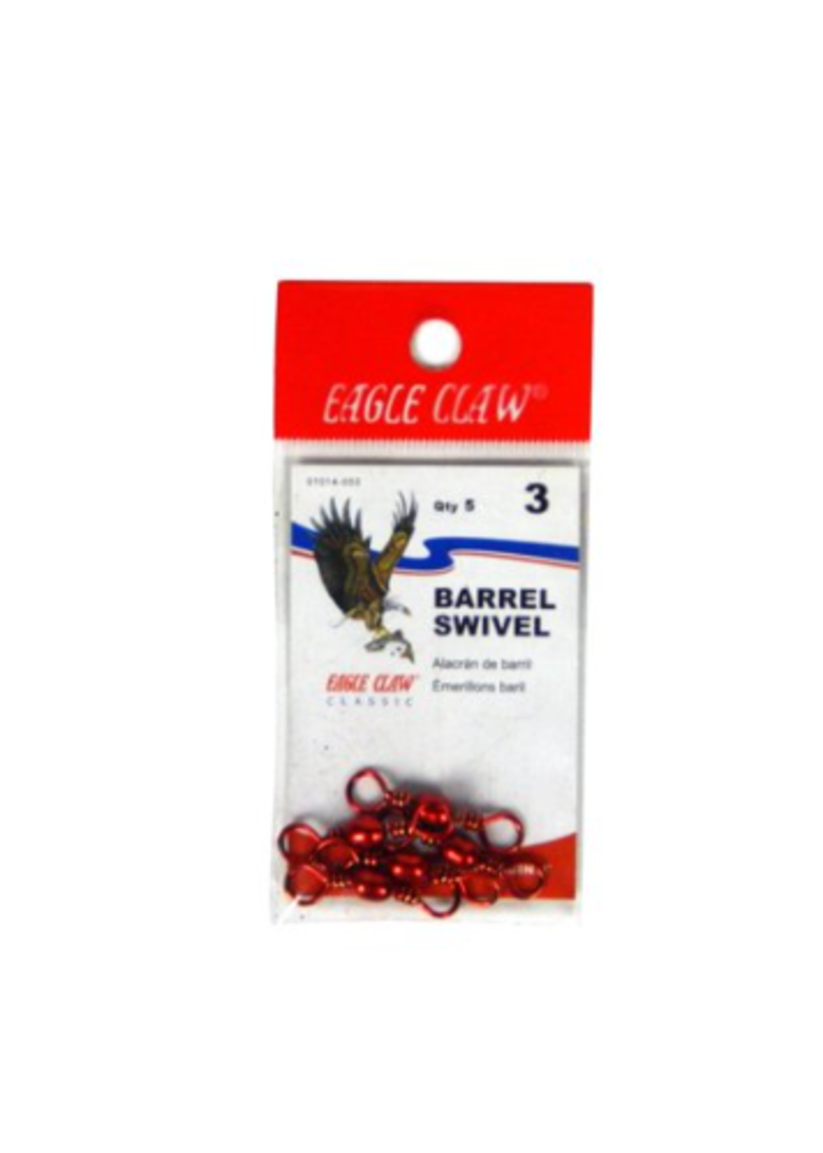 Eagle Claw Barrel Swivel Red Size 1