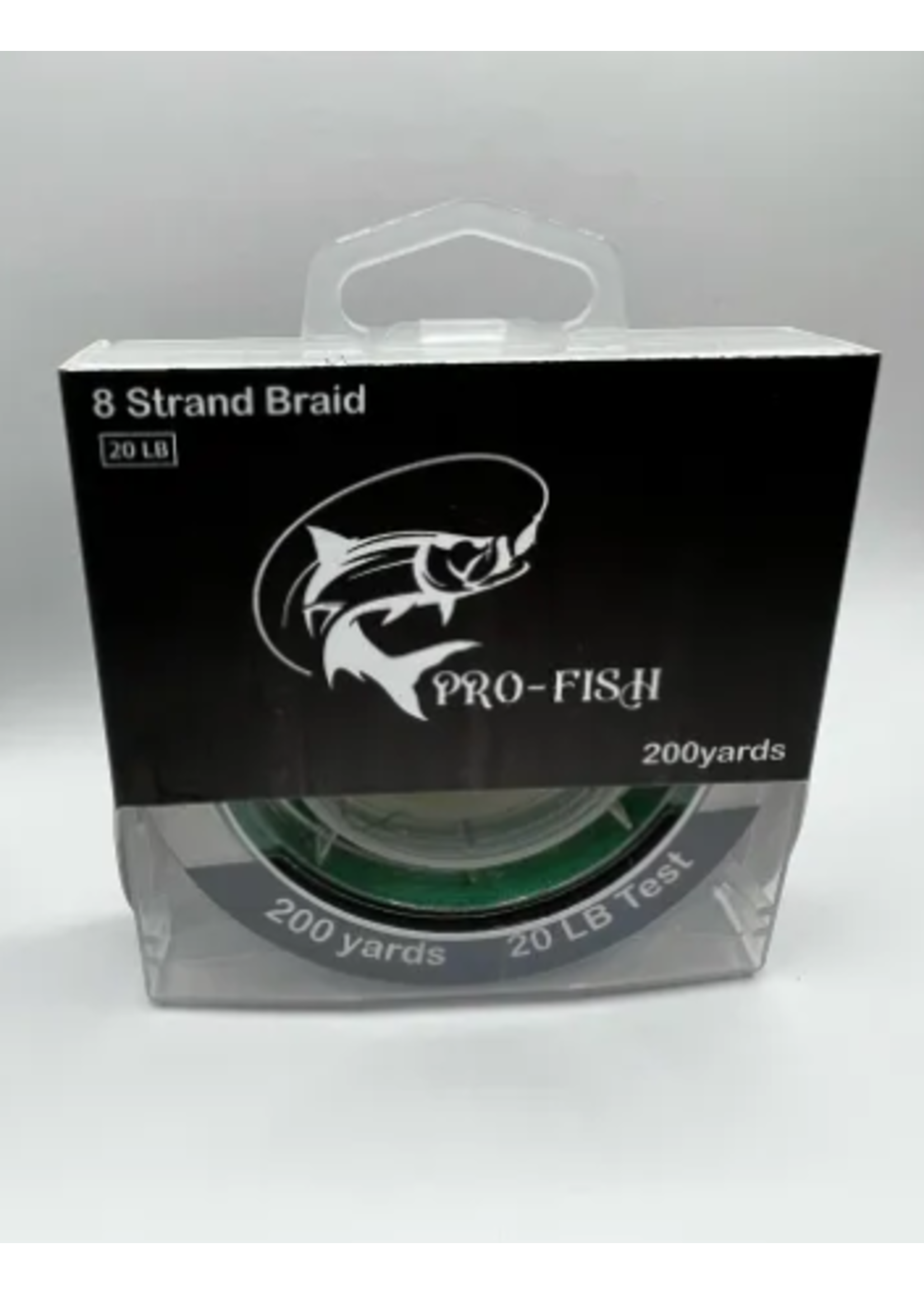 Pro Fish 8 Strand Braid 15lb 200yds Green