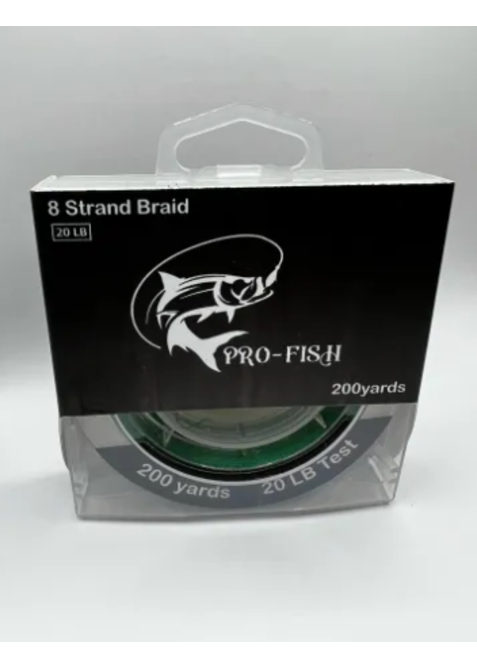 Pro Fish 8 Strand Braid 20lb 200yds Green