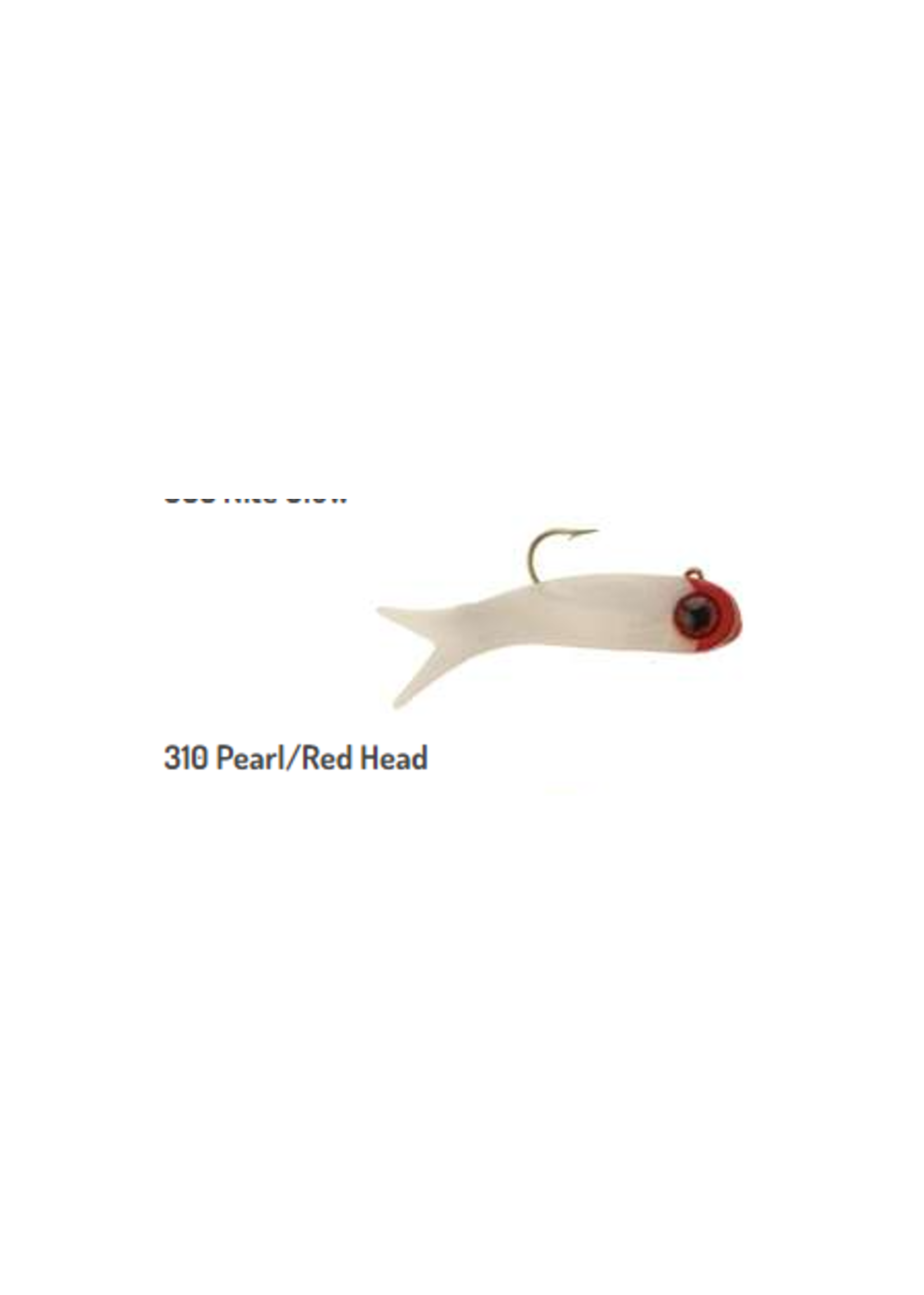 DOA Tiny TerrorEyz 1/16oz & 3/16oz - Pearl Red Head