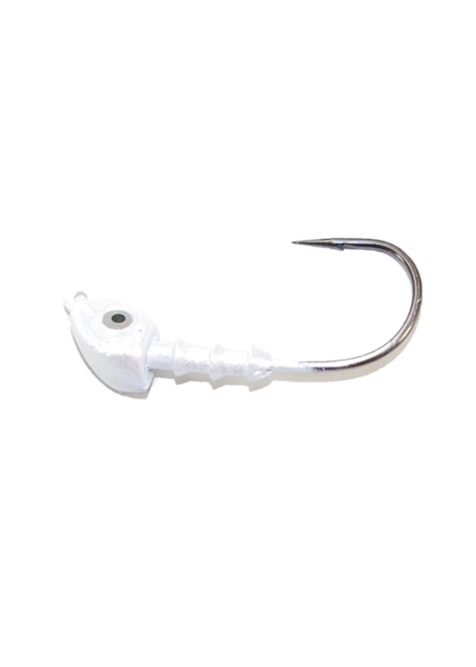 Gambler Hook Up Triple Barb Jig Head - 4/0 - 1/2oz White