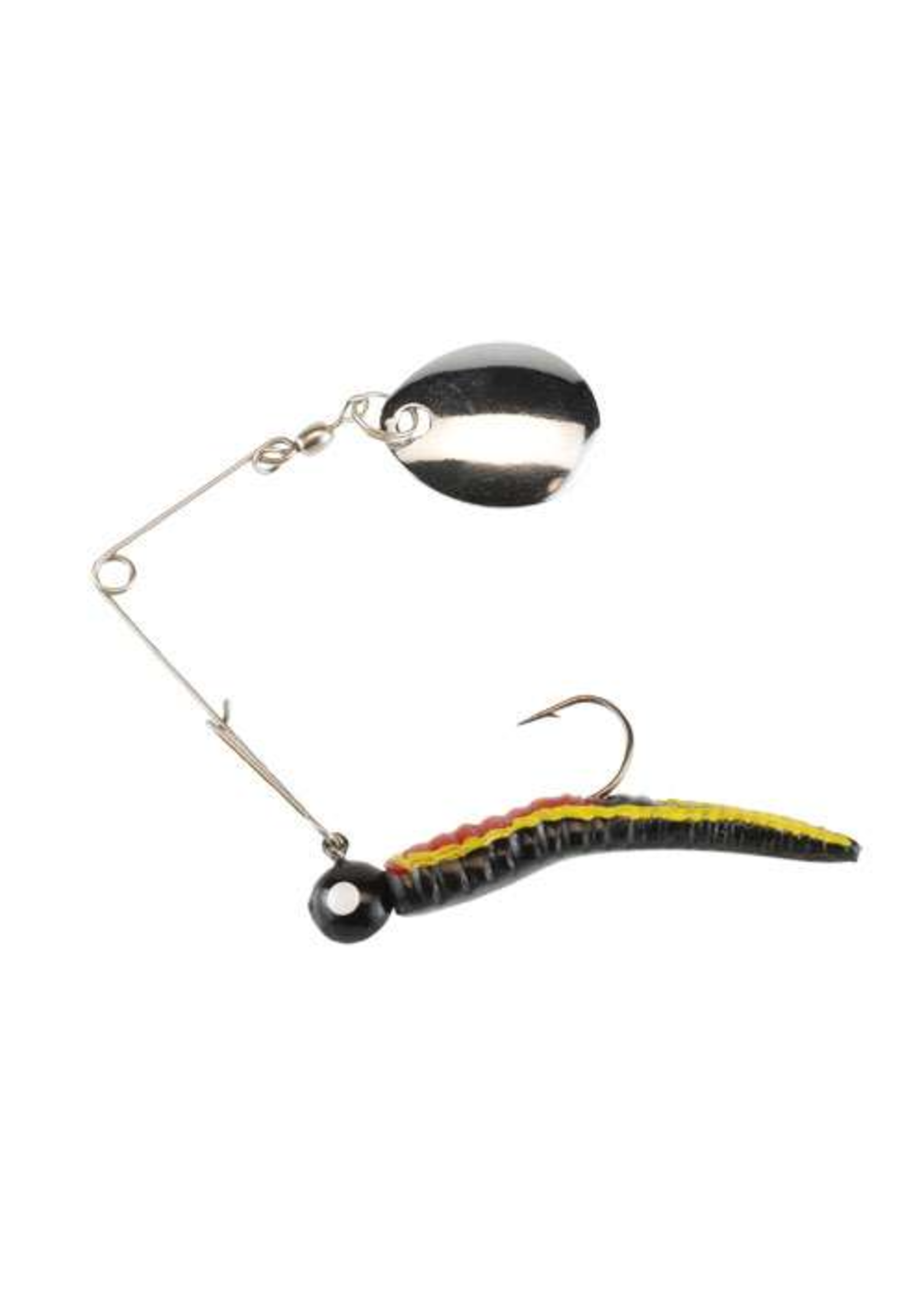 Beetle Spin - Black Yellow Stripe Red Belly 1/32oz - Brothers Outdoors LLC